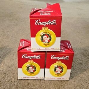 Campbell's Collector's Edition 2002 Christmas Ornaments